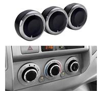 MACHSWON Car A/C Air Conditioning Control Switch Knob fit for To-y-ota Tacoma 2005-2015 Button HVAC Tacoma Heater Temperature Fan - (A Set of 3 Knobs)