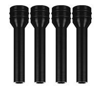 MACHSWON Car Door Lock Knob Universal Fit Car Interior Door Lock Knob for Car Truck Automobile- Black 4.7mm 0.89" Hole Dia Door Lock Pin 4 PCS Door Lock Knobs Aluminum Alloy