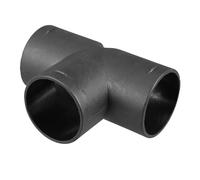 MACHSWON Car Duct T Piece 50mm Straight Air Heater Duct Joiner Connector Pipe Black