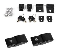 MACHSWON Car Hood Latches Locking Catch Kit fit for Jeep Wrangler 2007-2018 JK JKU, 2018-2023 JL JLU & 2020-2023 Gladiator JT, Aluminum Alloy Locks