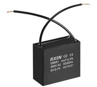 MACHSWON Ceiling Fan Capacitor with 2 Wires Metalized Polypropylene Film Capacitors CBB61 10uF 450V AC 50/60Hz Cylinder 47x25x42.5mm 25/70/21,1 PCS