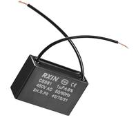 MACHSWON Ceiling Fan Capacitor with 2 Wires Metalized Polypropylene Film Capacitors CBB61 1uF 450V AC 50/60Hz Cylinder 36.5x11x24.5mm 25/70/21,1 PCS