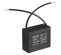 MACHSWON Ceiling Fan Capacitor with 2 Wires Metalized Polypropylene Film Capacitors CBB61 2uF 450V AC 50/60Hz Cylinder 36.5x16x29.5mm 25/70/21,1 PCS