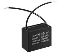 MACHSWON Ceiling Fan Capacitor with 2 Wires Metalized Polypropylene Film Capacitors CBB61 3.5uF 450V AC 50/60Hz Cylinder 38x20x30mm 25/70/21,1 PCS