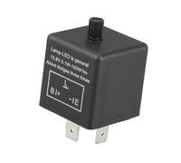 MACHSWON CF13JL-02 3 Pin Speed Adjustable LED Flasher Relay Fix for Turn Signal Blink Hyper Flash Compatible with Car Motorcycle Plug and Play 12V 20A 0.1-150W