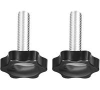 MACHSWON Clamping Screw Knob for Lathe Machine Mechanical Equipment Instrument and Apparatus Industry Equipment Plum Hex Shaped Screw Handle Clamping Knob M10 x 45mm 2pcs