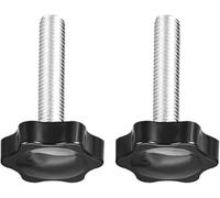 MACHSWON Clamping Screw Knob for Lathe Machine Mechanical Equipment Instrument and Apparatus Industry Equipment Plum Hex Shaped Grips Star Knob M10 x 50mm 2pcs