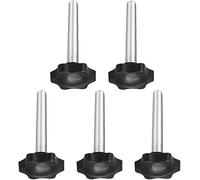 MACHSWON Clamping Screw Knob for Lathe Machine Mechanical Equipment Instrument and Apparatus Industry Equipment Plum Hex Shaped Grips Star Knob M8 x 50 mm 5pcs