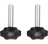 MACHSWON Clamping Screw Knob for Lathe Machine Mechanical Equipment Instrument and Apparatus Industry Equipment Plum Hex Shaped Grips Star Knob M8 x 45mm 2pcs