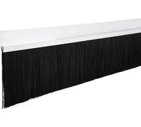 MACHSWON Door Bottom Sweep for Huge Gap, 3.6 x 39inch, 91mm F-Shape Aluminum Alloy Base with Nylon Brush, Door Draught Excluder Door Gate Bottom Brush Sealing Dust Sweep Stopper, Black