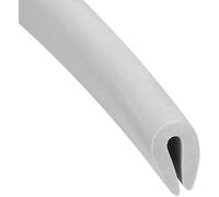 MACHSWON Edge Trim U Seal for Hatches, Lockers, Panels, Rubber U Channel Edge Protector U Shape Weather Stripping Fits 1/64"-1/16" Edge 19.69 Feet Length, Grey