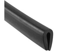 MACHSWON Edge Trim U Seal for Hatches, Lockers, Panels, Rubber U Channel Edge Protector U Shape Weather Stripping Fits 1/16"-3/32" Edge 19.69 Feet Length, Black