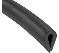 MACHSWON Edge Trim U Seal for Hatches, Lockers, Panels, Rubber U Channel Edge Protector U Shape Weather Stripping Fits 3/64"-5/64" Edge 19.69 Feet Length, Black