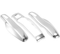 MACHSWON Electroplated Silver Tone Car Remote Key Cover Key Fob Plastic Cars Case Cover Shell Set for Porsche Cayenne Panamera Macan