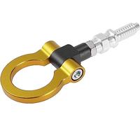 MACHSWON Front Bumper Trailer Ring Eye Towing Tow Hook Screw Gold Tone Aluminum Alloy for BMW 325i 335i 550i 125i 120i 330i 318i 530i