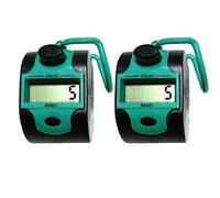 MACHSWON Green Hand Held Finger Ring Tally Counter Electronic Manual Counter Pocket Tally Counter 11-Digit Digital LCD Electronic Screen Digital Tally Counter 2PCS