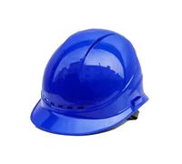 MACHSWON Hard Hat Blue ABS Safety Helmet Electrician Labor Protection European Style Breathable Thick Protective Helmet Industrial Hardhats for Building, Construction and Work Sites