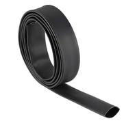 MACHSWON Heat Shrink Wrap Tubing for Fishing Rod Grips Handle 1/2"(12.7mm) Dia 22mm Flat Width 3:1 Ratio Electrical Wire Cable Wrap Sleeve Shrinkable Tube 3.3ft - Black