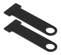 MACHSWON Helmet Strap D-Ring Lock Steel Ring Lock Universal Stainless Steel Motorcycle (Silver & Black)