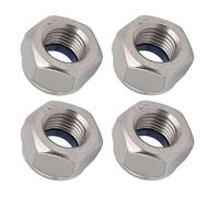 MACHSWON Hex Lock Nuts for Machinery Industry Home Appliances Nylon Insert Self-Locking Nuts Stainless Steel Anti-Loose Locknuts M14 x 1.5mm 4pcs