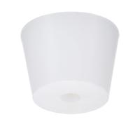 MACHSWON Hole Rubber Stopper, 1 Pcs Silicone Rubber Hole Bungs Laboratory Pipe Tank Bottle Sealing Plug Tapered Hole Bung 32-42mm Diameter Soft Flexible Transparent Lab Stoppers 8#