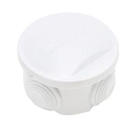 MACHSWON IP65 Junction Box 50x50mm ABS Waterproof Junction Box Dustproof Indoor Outdoor Box Cable Connection Protective Enclosure Open Hole with Rubber Plug