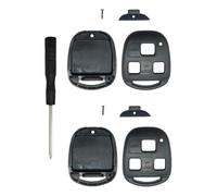 MACHSWON Key Fob Case Shell Replacement for Lexus ES GS GX is LS LX RX SC ES300 ES330 GX470 LX470 IS300 IS330 RX300 RX330 RX350 RX400h Keyless Entry Key Fob Cover Housing (Pack 2)