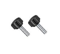 MACHSWON Knurled Clamping Knobs Grip Thumb Screw on Type for Saw, Drill Press, Lathe and Routing jigs Male Thread Knurled Clamping Knobs M5 x 20mm 2pcs