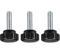 MACHSWON Knurled Clamping Knobs Saw Drill Press Lathe and Routing Jigs Packaging Machinery Printing Equipment Hand Clamping Handle Bolt Hand Knob Screw Replacement Parts M6 x 20mm 3pcs