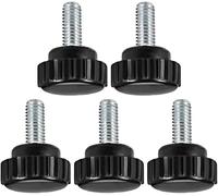 MACHSWON Knurled Clamping Knobs Saw Drill Press Lathe and Routing Jigs Packaging Machinery Printing Equipment Hand Clamping Handle Bolt Hand Knob Screw Replacement Parts M6 x 10mm 5pcs