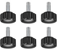 MACHSWON Knurled Clamping Knobs Saw Drill Press Lathe and Routing Jigs Packaging Machinery Printing Equipment Hand Clamping Handle Bolt Hand Knob Screw Replacement Parts M4 x 10mm 6pcs