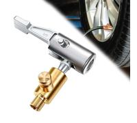 MACHSWON Locking Tire Air Chuck Metal Lock On Air Chuck with Air Release Valve and 8mm Standard Tire Valve Thread No Air Leakage Tire Inflating Hose End