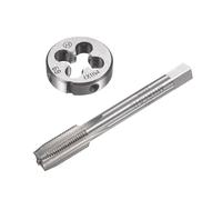 MACHSWON M11 x 1mm Metric Tap and Die Set - Machine Thread Screw Tap with Round Threading Die Kit for Thread Repair