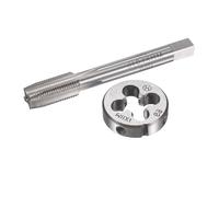 MACHSWON M11x1mm Metric Tap and Die Set,Machine Thread Screw Tap with Round Threading Die,Tap & Die Kit for Nut Screw Bolt Thread Repair