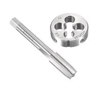 MACHSWON M12 x 1.25mm Metric Tap and Die Set - Machine Thread Screw Tap with Round Threading Die Kit for Thread Repair