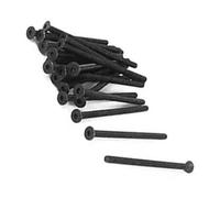 MACHSWON M3 x 50mm Metric Hex Socket Cap Screws 10.9 Grade Carbon Steel Fully Threaded Black Oxide Finish Flat Head Bolts 20Pcs