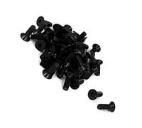 MACHSWON M4 x 12mm Metric Hex Socket Cap Screws 10.9 Grade Carbon Steel Fully Threaded Black Oxide Finish Flat Head Bolts 50Pcs
