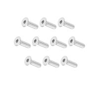 MACHSWON M4 x 12mm Metric Hex Socket Cap Screws 304 Stainless Steel Flat Head Bolts Fully Threaded Machine Screws 40Pcs
