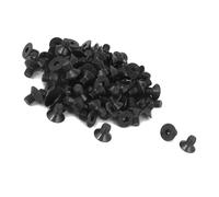 MACHSWON M4 x 6mm Metric Hex Socket Cap Screws 10.9 Grade Carbon Steel Fully Threaded Black Oxide Finish Flat Head Bolts 100Pcs