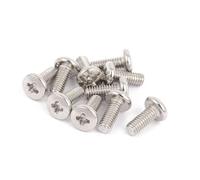 MACHSWON M4x10mm TV Computer LCD Monitor Stand Mounting Phillips Head Screw 304 Stainless Steel Cross Groove Pan Head Machine Screw 10pcs