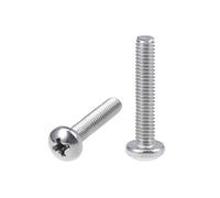 MACHSWON M4x22mm Machine Screws Pan Phillips Cross Head Screw 304 Stainless Steel Round Head Cross Screw Fasteners Bolts 20Pcs