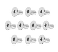 MACHSWON M5 x 10mm Metric Hex Socket Cap Screws 304 Stainless Steel Flat Head Bolts Fully Threaded Machine Screws 20Pcs