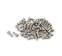 MACHSWON M5x15mm Pan Head Machine Screws 304 Stainless Steel Phillips Round Head Machine Screw Bolt 50pcs
