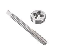 MACHSWON M8 x 1.25mm Metric Tap and Die Set - Machine Thread Screw Tap with Round Threading Die Kit for Thread Repair