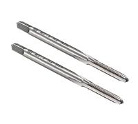 MACHSWON Metric Machine Tap for Clocks Watches Low Hardness Wood and Soft Metal Hole Processing H2 HSS 3 Straight Flutes Thread Tapping DIY Tool M6 x 1mm 2Pcs