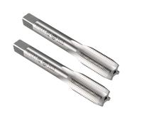 MACHSWON Metric Taps, for Threading Machine and Electric Drills DIY, H2 HSS Ti-Coated, Right Hand Thread Plug Tap Threading Tapping Tool, M12 x 1mm, 2pcs