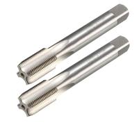 MACHSWON Metric Taps, for Threading Machine and Electric Drills DIY, H2 HSS Ti-Coated, Right Hand Thread Plug Tap Threading Tapping Tool, M14 x 1mm, 2pcs
