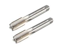 MACHSWON Metric Taps M16 x 1.5mm, for Threading Machine and Electric Drills, H2 High Speed Steel Ti-Coated, Right Hand Thread Plug Tap Threading Tapping Tool, 2pcs
