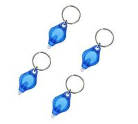 MACHSWON Mini Keychain Torches UV Flashlight Money Checker Key-Chain LED Light Key Ring Light Torch Blue 4PCS