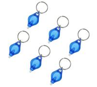 MACHSWON Mini Keychain Torches UV Flashlight Money Checker Key-Chain LED Light Key Ring Light Torch Blue 6PCS